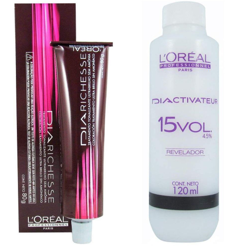 Kit Tonalizante L'oréal Diarichesse 10.12 e Revelador 15vol em