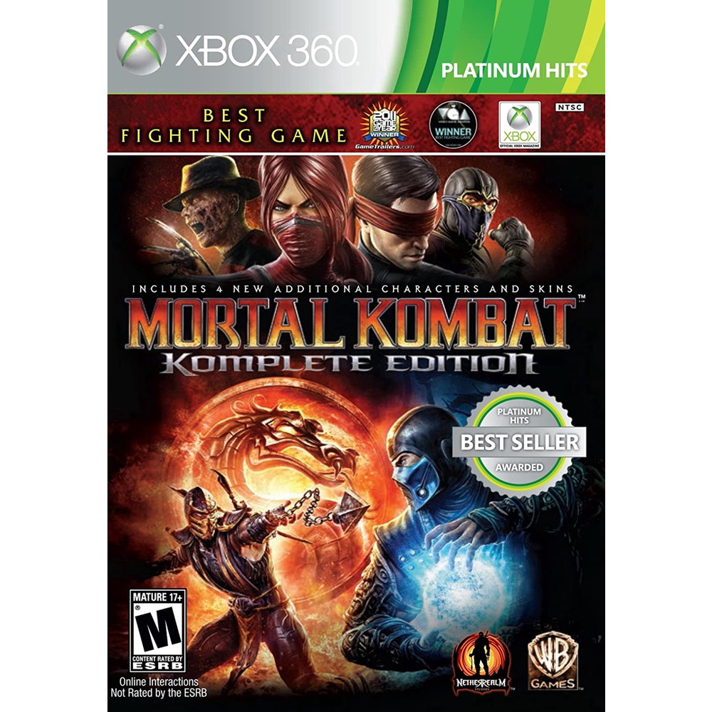 Base Um Gtba: Mortal Kombat Komplete Edition - Capa Game XBox 360