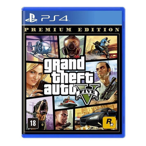 Grand Theft Auto V Premium Edition PS4 (GTA 5) (Novo) (Jogo Mídia