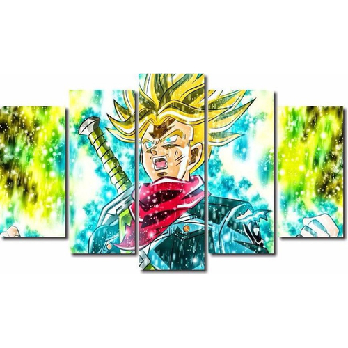 Quadro Decorativo Dragon Ball Goku Desenho Com Moldura G09