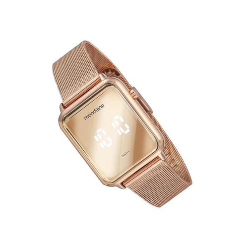 relogio feminino mondaine quadrado