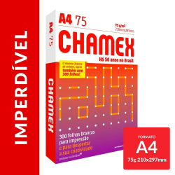 Papel Chamex A4 Sulfite 75g 300 Folhas é boa?