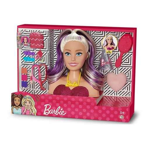 Kit Infantil Boneca Barbie Styling Hair C/ Cartela Maquiagem no Shoptime