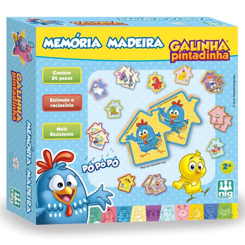 Jogo Memória e dvd Cantando e Brincando Galinha Pintadinha no Shoptime