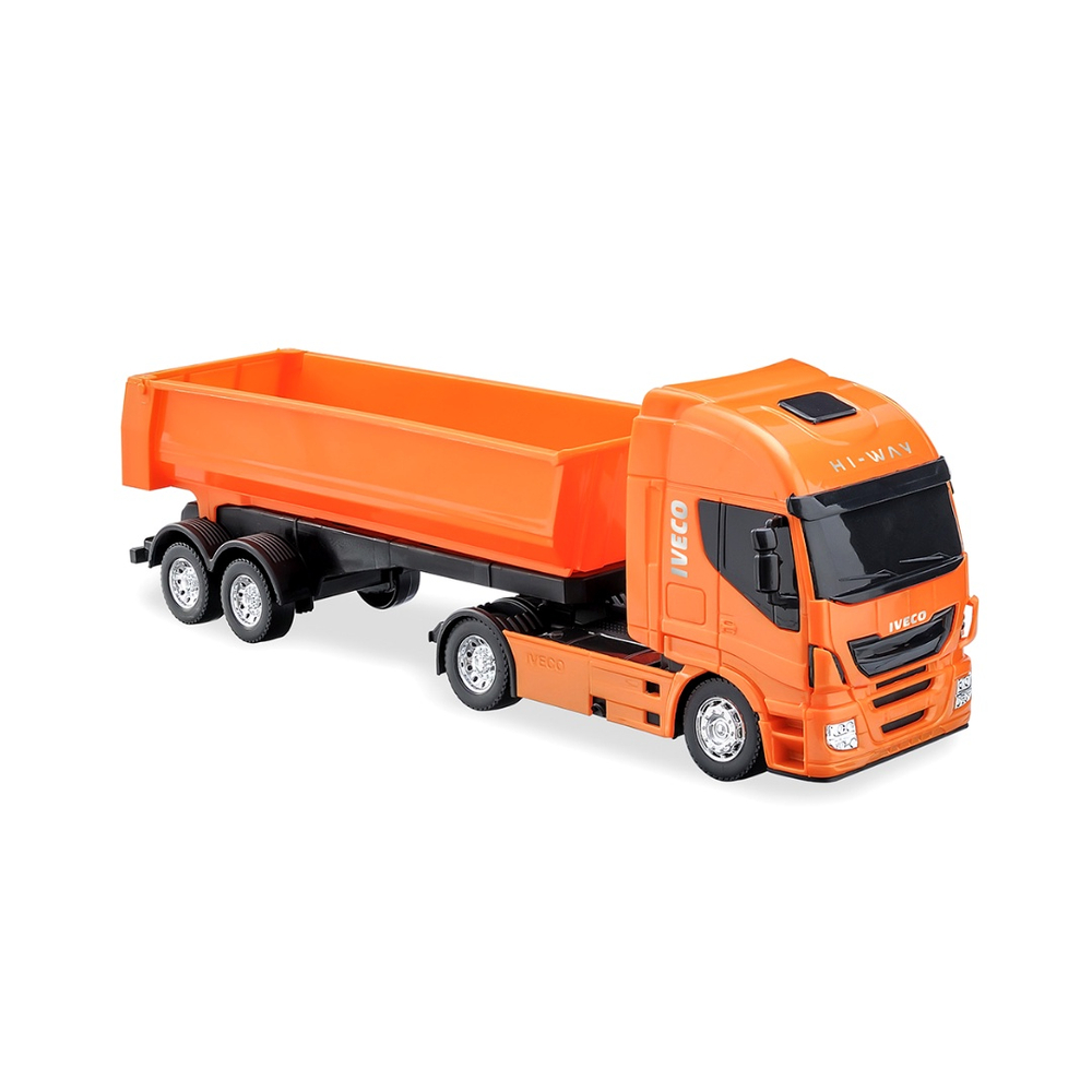 Caminhao De Brinquedo Iveco Plataforma Com Trator Radical