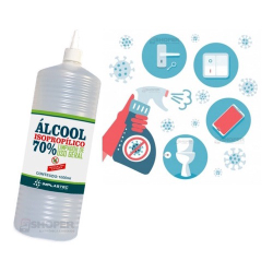 Álcool Isopropílico Isopropanol 70% 1 litro implastec Menor preço em Álcool Isopropílico Isopropanol 70% 1 litro implastec