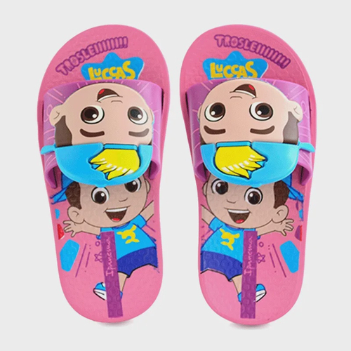 Chinelo Slide Infantil Grendene Kids Luccas Neto Cofrinho