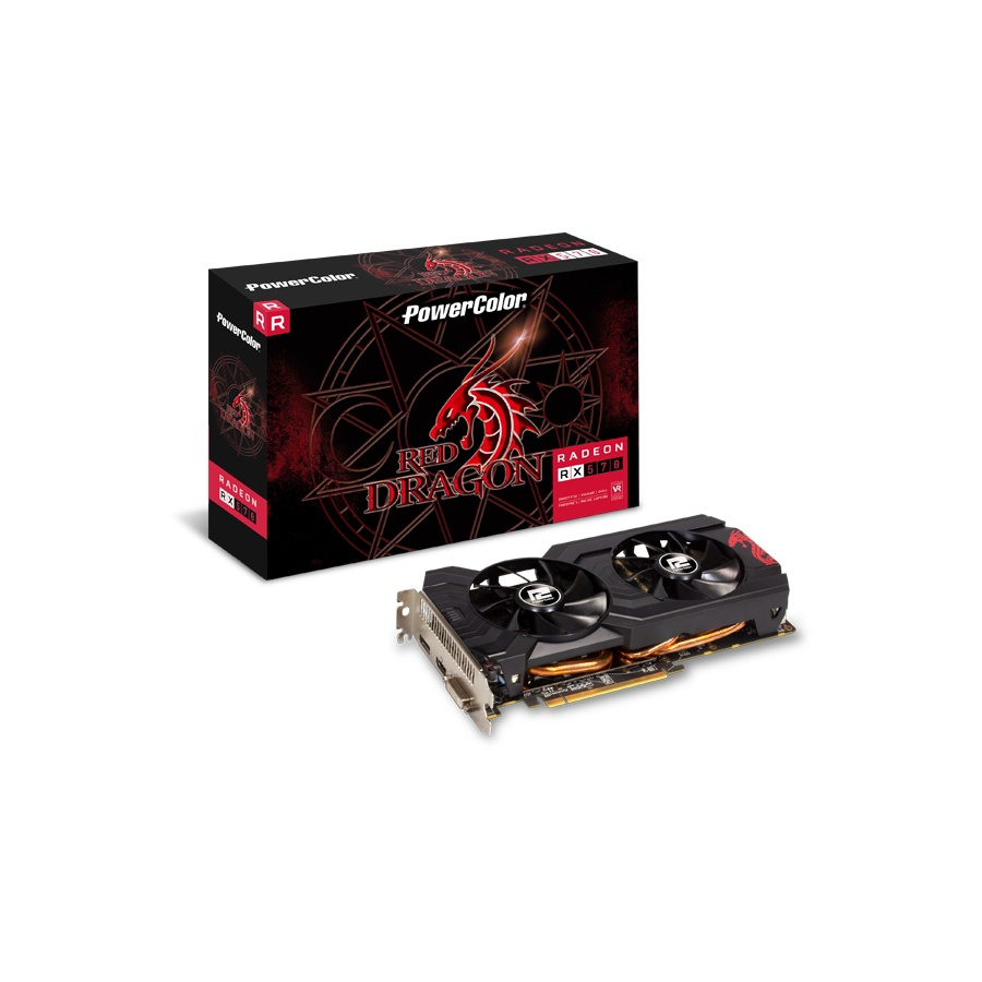 Placa de Vídeo amd Radeon rx 570 4GB Ddr5 256 Bits dp axrx 570 4GBD5 ...