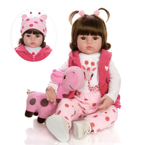 Brinquedo Infantil Boneca Menina Reborn Realista Silicone no Shoptime