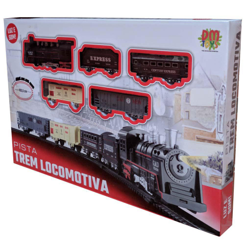 Ferrorama Locomotiva Trilhos Trem Expresso Animais Brinquedo Infantil  Presente - Art Brink no Shoptime