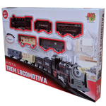 Brinquedo Trem Bala Trenzinho Infantil Locomotiva Ferrorama elétrico a  Pilha 11 Peças no Shoptime