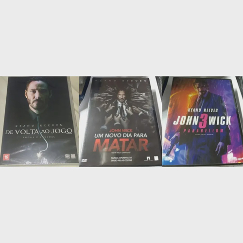 Coleção Trilogia John Wick 1, 2 e 3 Filmes em dvd em Promoção na Americanas