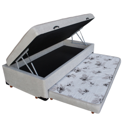 Cama Box Baú Solteiro 3 em 1 Conjugado de Espuma Auxiliar Bicama votobox Suede Bege Menor preço em Cama Box Baú Solteiro 3 em 1 Conjugado de Espuma Auxiliar Bicama votobox Suede Bege