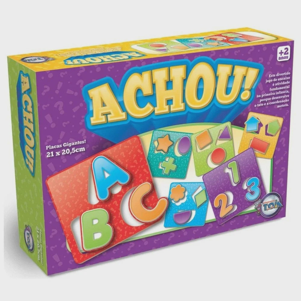 Jogo De Encaixe Achou Toia Brinquedos 06 Placas Gigantes Em Promoção ...