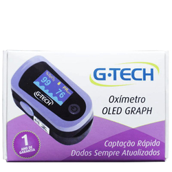 Oxímetro Digital de Pulso G-Tech Oled Graph Menor preço em Oxímetro Digital de Pulso G-Tech Oled Graph