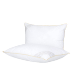 Kit Travesseiro 50x70cm Buddemeyer Toque de Pluma Algodão Branco 2 peças