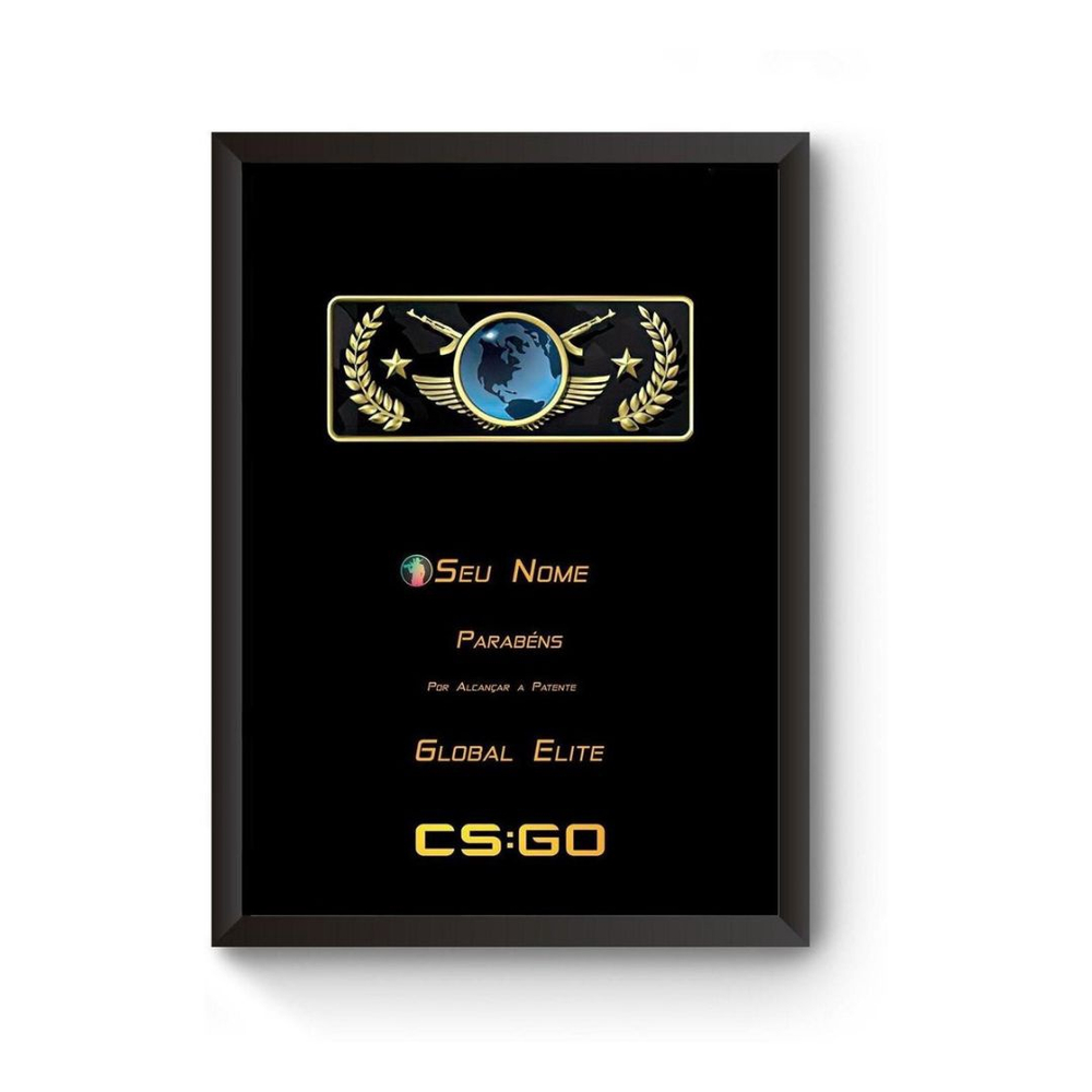 Quadro Cs Go Global Elite Ultra Resolução em Promoção na Americanas