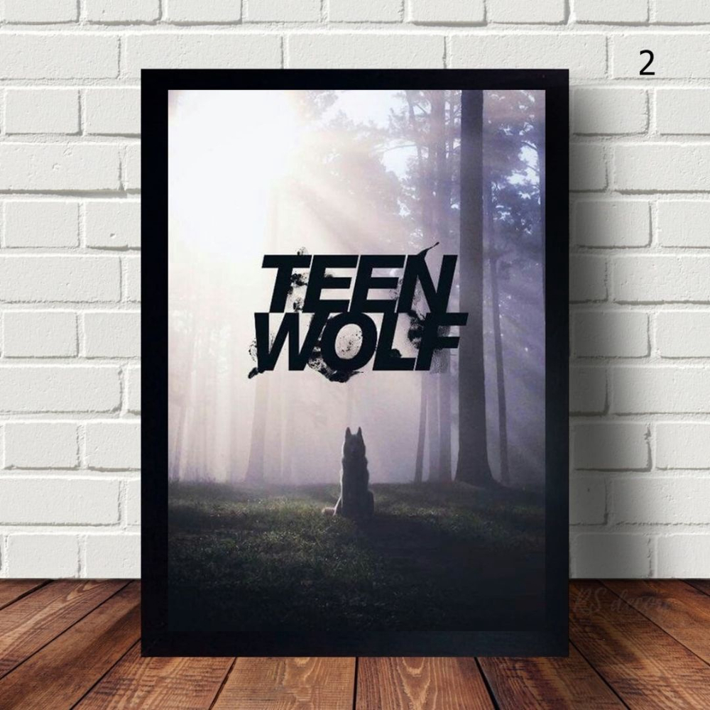 Quadro Com Moldura Da Série Teen Wolf no Shoptime