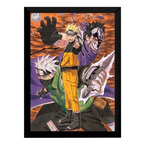 Quadro decorativo Naruto Anime Personagem Art Desenho para sala quarto em  Promoção na Americanas