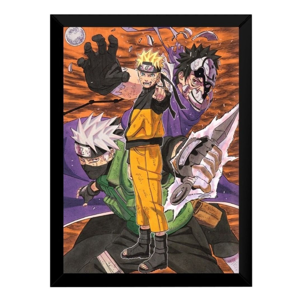 Quadro Decorativo Poster Naruto Shippuden Desenho Anime em Promoção na  Americanas