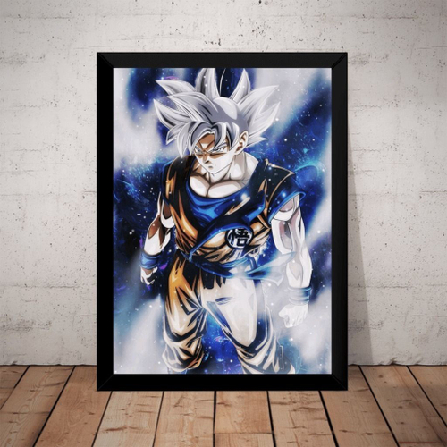 Quadro decorativo Goku Instinto superior Dragon Ball, imagens do