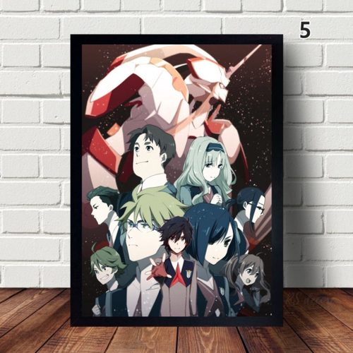 Quadro Decorativo Anime Darling In The Franxx Zero Two A3 em