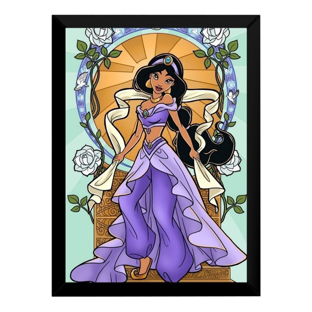 Arte Digital Para Topo Tema Princesa Jasmine