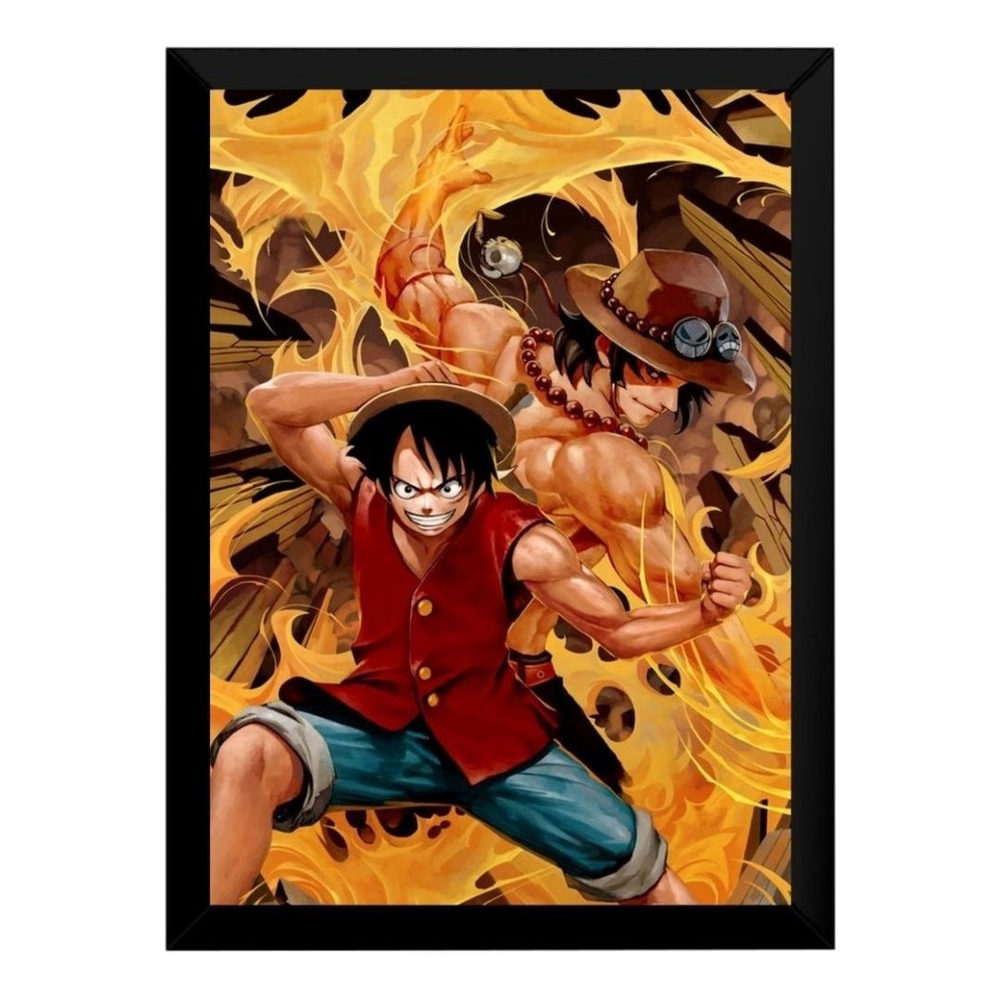 Quadro decorativo Luffy Anime One Piece Desenho Arte para sala