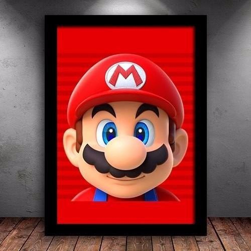 Papel de Parede Foto Mural Infantil Personagens Jogo Mário Bros