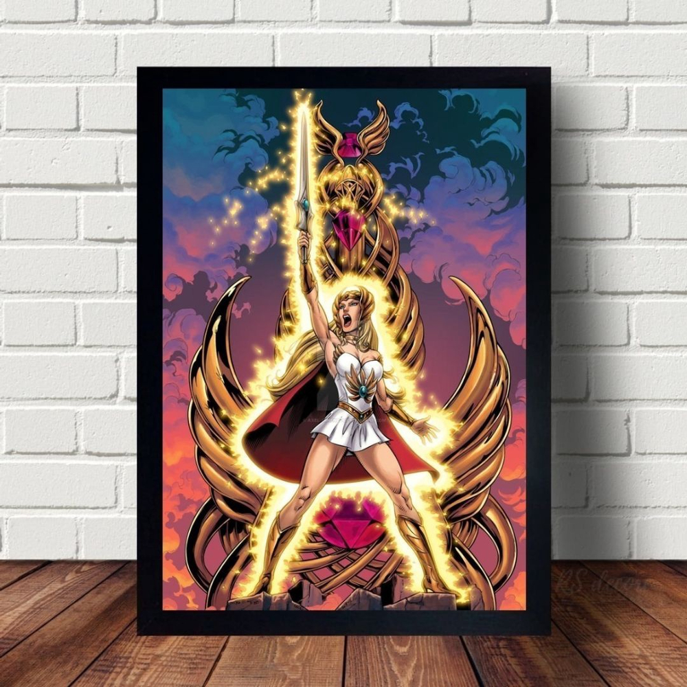 Quadro Poster Do Desenho Animado She-ra 33x43 em Promoção na Americanas