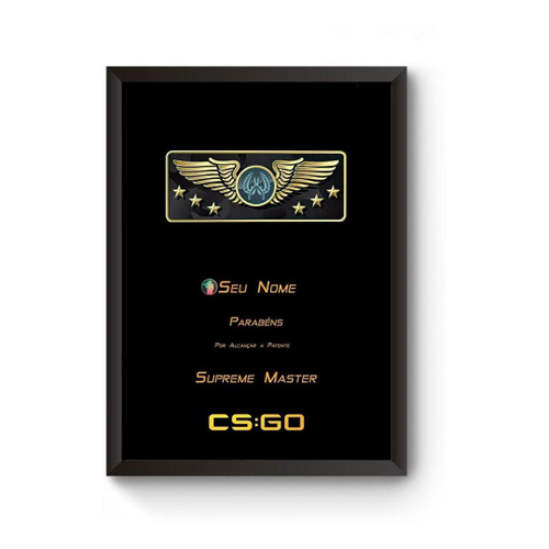 Quadro Cs Go Global Elite Ultra Resolução em Promoção na Americanas