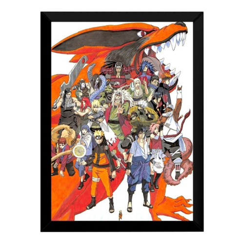 Quadro Decorativo Poster Naruto Shippuden Desenho Anime em Promoção na  Americanas