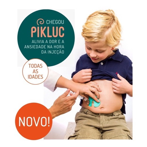 Kit Vacina Adesivo Gel Xo Febre + Pikluc Medo De Agulha Bebe em