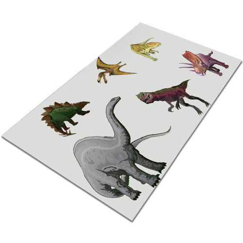 Jogo americano infantil Erosebrida, tapetes de dinossauro, 30 x 45 cm,  conjunto de 4 para meninos, conjunto de tapetes de mesa de dinossauros  antigos para amantes de dinossauros, tapetes de refeição de