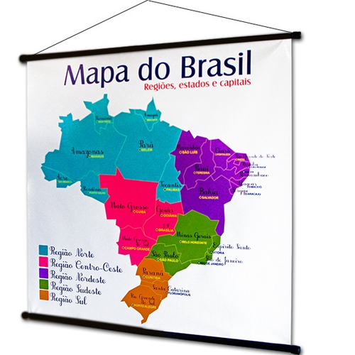 Mapas do brasil com estados e capitais