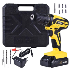 Parafusadeira / Furadeira Vonder PFV012 à bateria 12V Bivolt Menor preço em Parafusadeira / Furadeira Vonder PFV012 à bateria 12V Bivolt