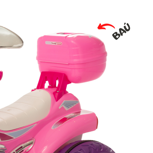 Moto Eletrica Infantil Sprint Turbo Com Capacete Pink 12V Biemme 673 na  Americanas Empresas