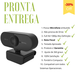 Webcam Microfone Full Hd 1080p Camera Computador Plug & Play é boa?