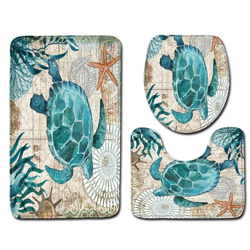 3pcs-set-turtles-printed-pattern-flanela-de-banho-em-promo-o