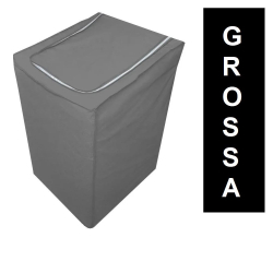Capa Grossa Para Maquina De Lavar p/ Brastemp / Eletrolux / Consul 12kg 15kg 16kg Tampa Com Zíper Cor Cinza Menor preço em Capa Grossa Para Maquina De Lavar p/ Brastemp / Eletrolux / Consul 12kg 15kg 16kg Tampa Com Zíper Cor Cinza