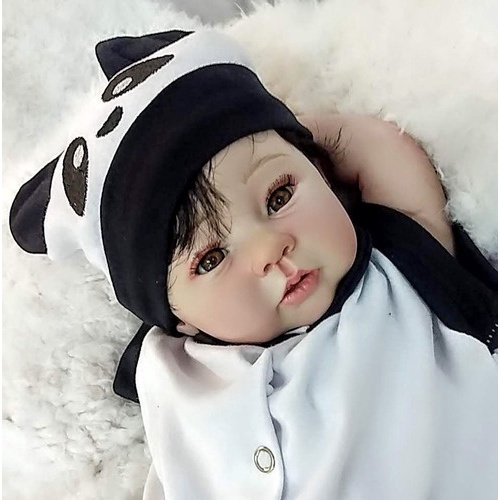 Bebê Reborn Menino Loiro Sweet Dreams - Olhos Azuis na Americanas