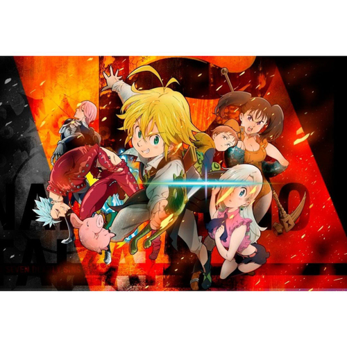 Quadro Decorativo Anime Nanatsu No Taizai 01 em Promoção na Americanas