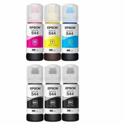 Kit De 6 Refil Tintas Epson T544 Original L3110 L3150 Menor preço em Kit De 6 Refil Tintas Epson T544 Original L3110 L3150