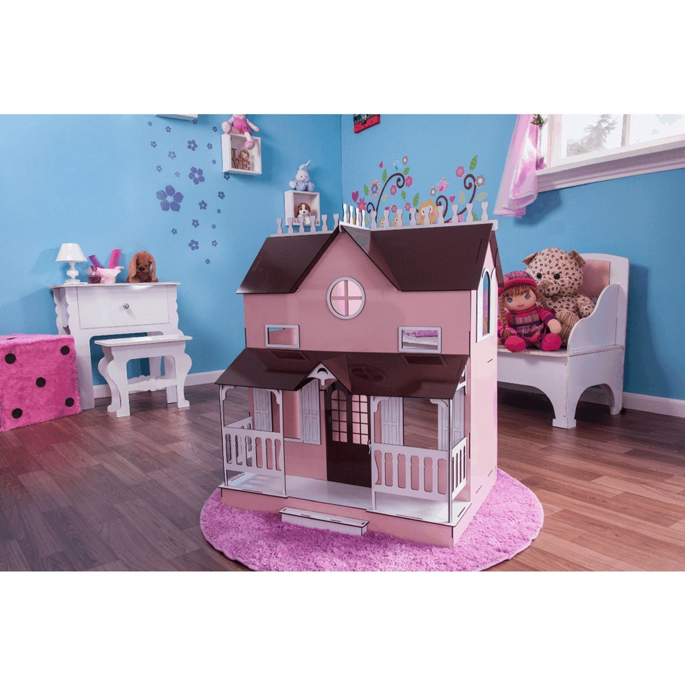 Kit Casa De Bonecas Barbie E Moveis Lian Em Mdf Cru 18 Pc - Darama em  Promoção na Americanas