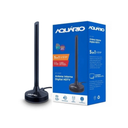 Antena digital interna aquário 5 em 1 uhf vhf fm HDTV 4K cabo de 2,5M DTV-100P Menor preço em Antena digital interna aquário 5 em 1 uhf vhf fm HDTV 4K cabo de 2,5M DTV-100P