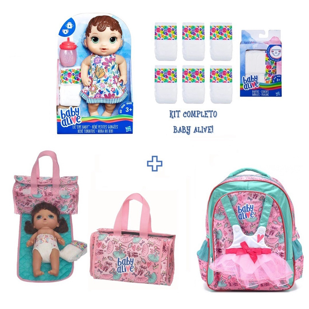 KOMBIUDA 6 Pçs Roupa Íntima De Boneca Fraldas De Boneca Fraldas De Boneca  Bolsa De Fraldas Bebês Brinquedos Fofos Fraldas Mini Boneca Roupas De Boneca  Pequena Acessórios Para Fotos Boneca