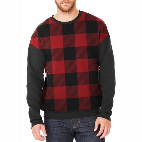 men's buffalo plaid moletom com capuz