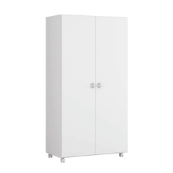 Armário Multiuso 2 Portas Com Rodizios Ditália AR-70 Branco Menor preço em Armário Multiuso 2 Portas Com Rodizios Ditália AR-70 Branco