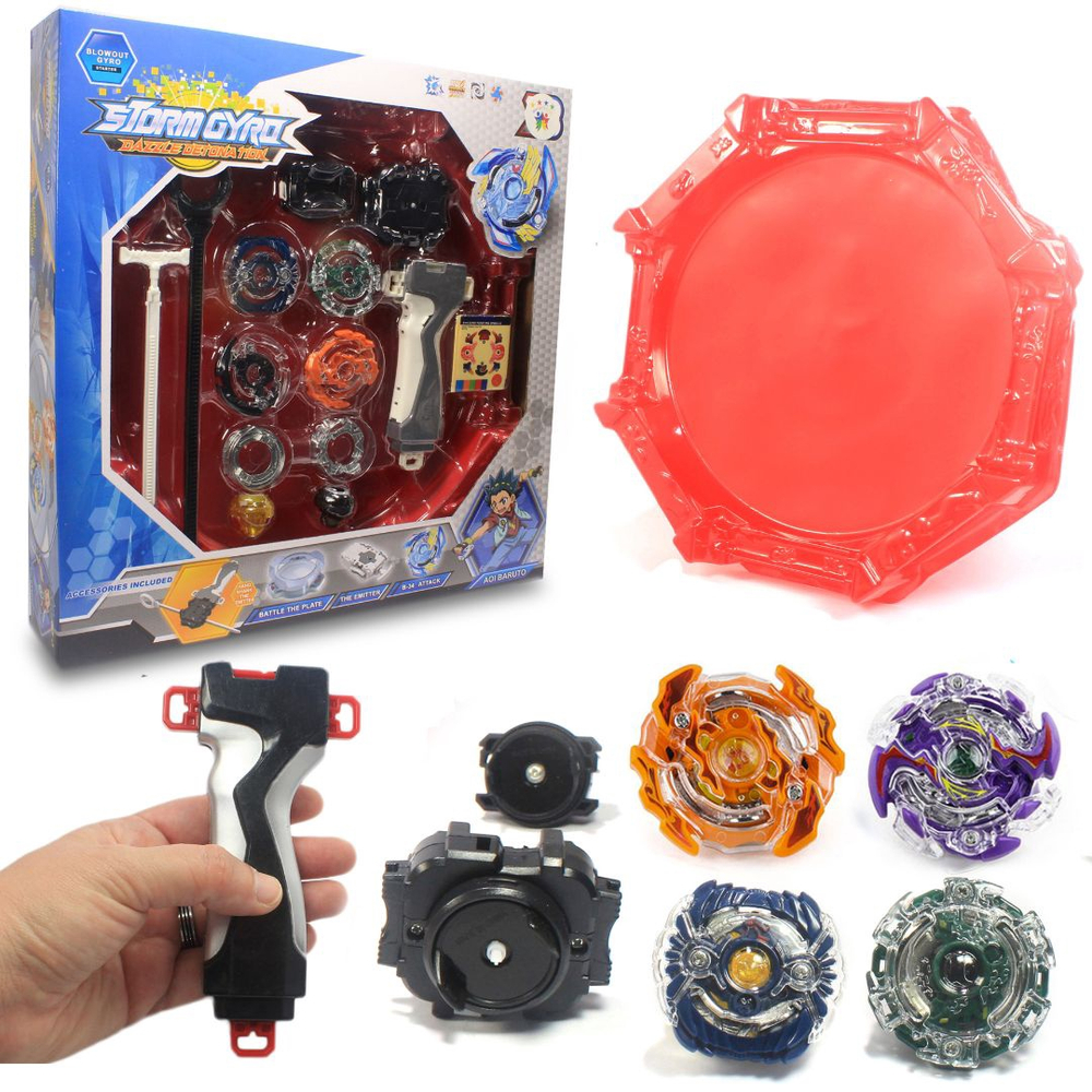 Maleta 4 Em 2 Beyblade Metal Burst 2 Lançadores Grip Arena De Batalha S3 Em Promoção Na