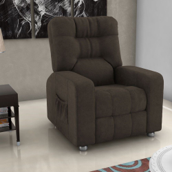 Poltrona do Papai Reclinável Azera Suede Marrom Escuro Menor preço em Poltrona do Papai Reclinável Azera Suede Marrom Escuro